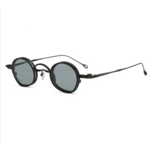 Belight Optical Clip On Eyeglasses Sunglasses Titanium Round Vintage Retro Women Men Prescription Eyeglasses Optical RG1925TI
