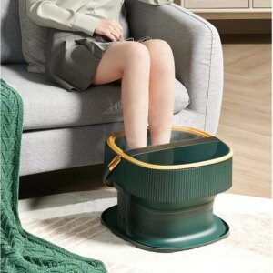 Folding Footbath Machine Constant Temperature Heating Automatic Massage Ankle Bath Knee Massage Machine Freshwater Bucket Foot