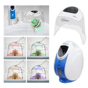 O2 to Derm Led Dome Facial Solutions With Oxygen Dome Facial Therapy Machine For Skin Rejuvenation