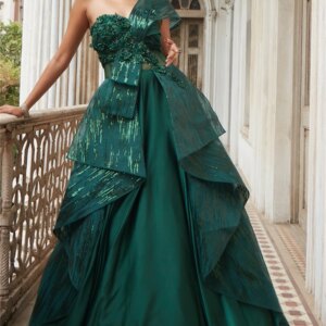 Charming Beading A-Line Evening Gown 2024 Elegant One Shoulder Sleeve Dress Classic Floor-length Gowns Vestidos De Novia
