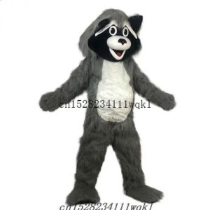 Cartoon Cosplay Costume Party Raccoon Mascot Costumes For Adult Birthday Character Outfit Attractive Party Fancy Dress