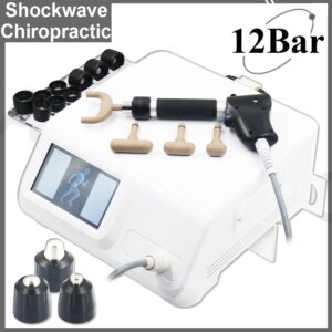 12Bar Professional Pneumatic ShockwaveTherapy Machine For ED Treatment Pain Relief Muscle Massage Relaxation New 2 IN 1 Massage