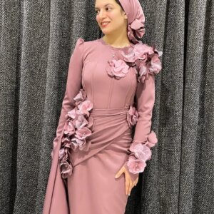 Customized High quality Classic Formal Jersey Applique Pleat A-line High Collar Long Dresses Prom Dresses Exquisite Retro