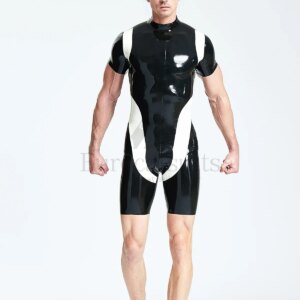 customized latex catsuits men eurocat suits  latex leotard rubber fetish customised  clubwear cosplay  Male ‘U-Hoo’ Surfsuit