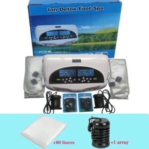 Detox Foot Spa Ion Cleanse Detox Machine With FIR Belt and Acupunction Function Pads Ionic Squa Foot Detox Dual For Two Person