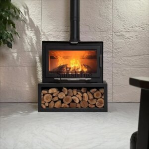 European steel plate real fire fireplace villa indoor wood burning IMX1 series
