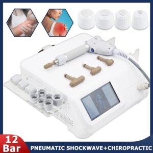 12Bar Professional Pneumatic ShockwaveTherapy Machine For ED Treatment Pain Relief Body Massage Relaxation New 2 IN 1 Massager