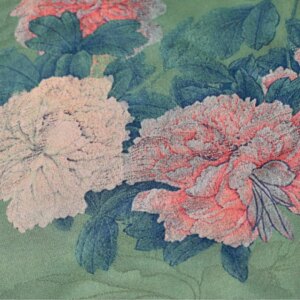 Retro Xiangyun Yarn Printed Cloth Cheongsam New Chinese Style Fabric Light Luxury Warm Autumn Tie-Dyed Clothing