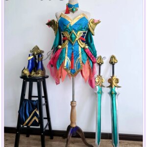 Irelia H Store Kayle from LOL Immortal Journey Kayle cosplay costume full set with sword wings shoes custom size made