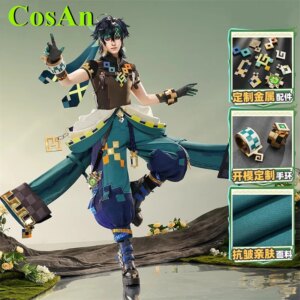 CosAn Genshin Impact Kinich Cosplay Costume Turnfire Hunt Game Role Play Clothing Satellite Role play Clothes
