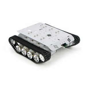 8KG Big Load RC Tank Shock Absorb Tracked Robot Car Chassis Vehicle for Arduino Programmable Robot with 12V Metal Encoder Motor