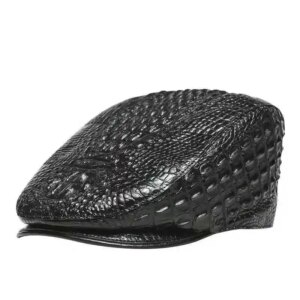 2025 new arrival Natural real crocodile skin beret natural leather hat men