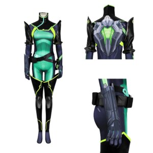 Halloween Carnival Party Green Snake Cosplay Costume Game Fearless Contract Dress Sexy Women Role Playing Costume