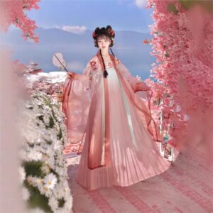 Adult heavy industry embroidery Khov skirt chest-length Hanfu female Xianqi set daily wear