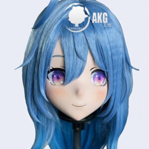 (AL110)Customize Character Crossdressing Female/Girl Resin Full/Half Head With Lock Anime Cosplay Japanese Animego Kigurumi Mask