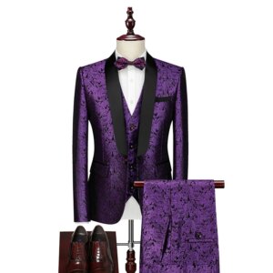 2021 Spring And Autumn New Men’s Evening Dress Groom Set Men’s Dress Three Piece Set Suit