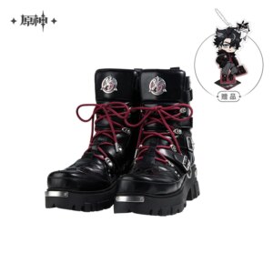 Official MiHoYo Anime Game Genshin Impact Wriothesley Theme Impression Serie Half Boots Cosplay Gifts