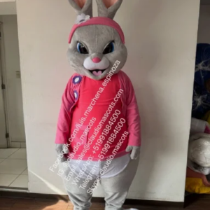 New Adult Hot Sale Foam Easter Female Bunny Girl Cartoon Mascot Costume Plush Christmas Fancy Dress Halloween Mascot Costume