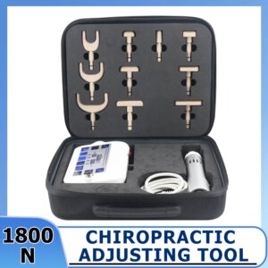 1800N Electric Chiropractic Adjusting Tools 10 Heads Chiropractic Correction Gun Sports Injuries Pain Relief Household Massager