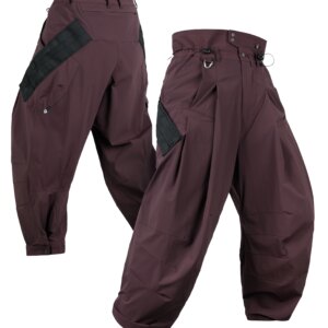 INCONSTANT 25SS Nine-bend sword pants are wear-resistant and quick-drying Trousers P12U-DC cyberpunk wine techwear molle cargo