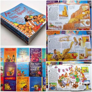 English Story Picture Book (You Wouldn’t Want To Series) Xue Le 1234 (I Don’t Want To Play Time Travel, 15 Books in Series)