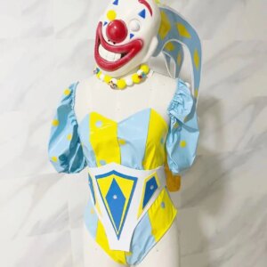 Clown cosplay party costume dj club party girl dance wear Future show women singer stage dance bodysuit