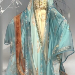 Hanfu Machine Embroidery Super Fairy New Chest Big Sleeve Cheoko Chinese Traditional Han Clothing Spring and Summer Suit