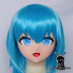 (RB04045)Customize Lockable Full Head Resin Cartoon Cosplay Japanese Character Anime Role Play Kigurumi Mask With Back Shell