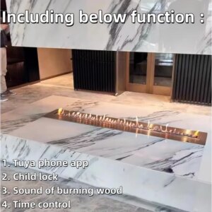 tuya wifi bioethanol kamin electric remote control bioethanol fireplace smart bio ethanol burner