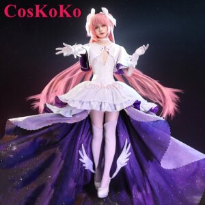 CosKoKo Kaname Madoka Cosplay Puella Magi Madoka Magica Costume Gorgeous Elegant Formal Dress Halloween Party Role Play Clothing