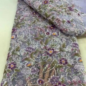 French Net African Lace Fabrics 5 Yards 2025 Elegant Lace Fabric Embroidered Lace Nigerian Sequins Laces Fabric for Women Q239-1