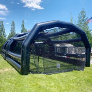 Professional Outdoor Airtight Batting Cage Inflatable Baseball Sport Court PVC Baseball Batting Cage Simulator for Sale