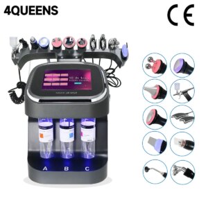 4QUEENS 10 In 1 H2O2 Peeling Lift Bubble Skin Care Face Lift Deep Cleansing Facial Machine professional Salon Beauty Device