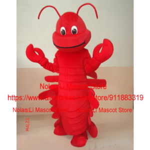High Quality Adult Size Red Centipede Mascot Costume Cartoon Set Role-Playing Movie Props Advertising Game Holiday Gifts 352