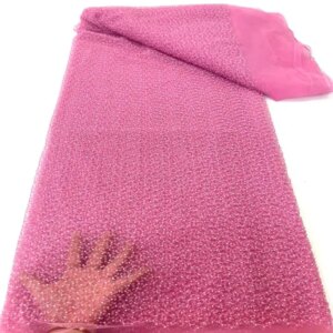 Embroidery African Lace Fabric High Quality French Tulle Fabric For Nigerian Wedding Party TS2868