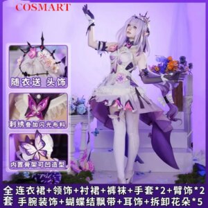 COSMART Honkai: Star Rail Castorice Game Suit Gorgeous Sexy Dress Lovely Uniform Cosplay Costume Halloween Party Outfit Women