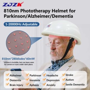 ZJZK Tms Therapy Device 810nmx280diodes Treatment Tbi Stroke Post Traumatic Stress Disorder Cerebral Thrombosis Global Ischemia
