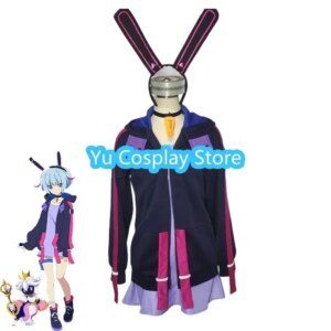 Yu-Cosplay Otsusaka Shion Cosplay Costume Women Cute Party Suit Coat Dress Anime Clothing Halloween Carnival Uniforms Custom