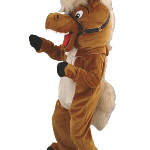 Little Brown Horse Mascot Costume Adult Size Bull Theme Animal Cosplay Costumes Carnival Fancy Dress Suit Kits for2355