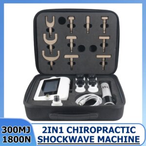 1800N New Shockwave Therapy Machine 300MJ Relaxation Muscle Massage Chiropractic Correction Equipment Sports Injury Pain Relief