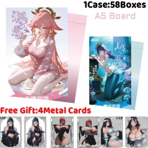 WeiLan Society Flying Birds and Swimming Fish Naked A5 Board Cards Rare Collection Sexy Waifu Cards ACG Girls Hobbies Gifts