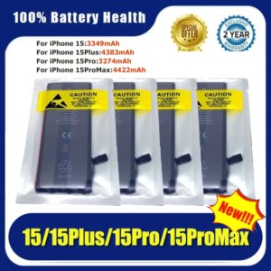 10pcs/Lot 0 Cycle High Quality Replacement New Battery For Iphone 15 15Plus 15Pro 15ProMax