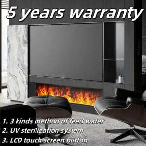 5 Years Warranty Length 3D mist fire water vapor steam 220v fireplace electric fake flames