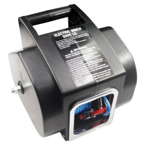 Factory direct sales 12V5000 pounds SUV winch electric marine portable self-rescue hoist