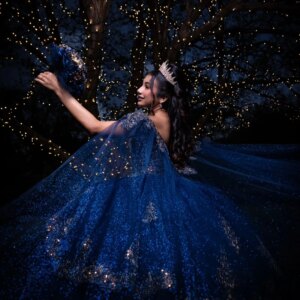 Navy Blue Shiny Princess Sweet 16 Dress Quinceanera Dresses Off The Shoulder Applique Lace Beads Tull Party Birthday Vestido De