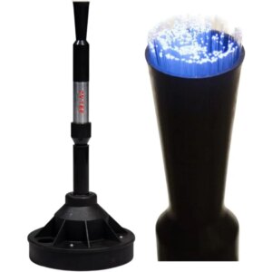 Baseball Tee with LED Light and Adjustable Height,Battery Operated,Illuminates and Flashes Each Swing with 1 of 5 Random Colors.