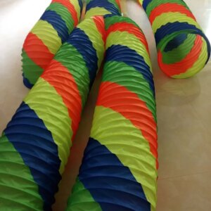 Rainbow Doll Tube Dance Water Slinky Costume for Stage Performance Show Cosplay Dj Dancer Prop