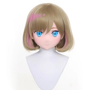 Customize Character Crossdressing Doll Female/Girl Resin Kig Full Head With Lock Mask Anime Cosplay Japanese Anime Kigurumi Mask