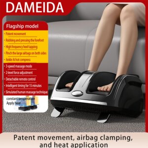 Massage machine Legs pressotherapy foot massager electric machine whole leg Therapy Hot Compression Shiatsu Knead Roller Foot