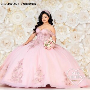 EVLAST Customized Mexican Pink Quinceanera Dress Ball Gown Glitter Applique Beading Corset Sweet 16 Vestidos De 15 Anos E3Q24